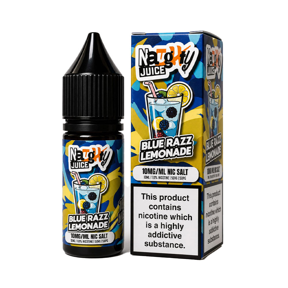 Blue Razz Lemonade Naughty Juice 10ml Nic Salt E Liquid