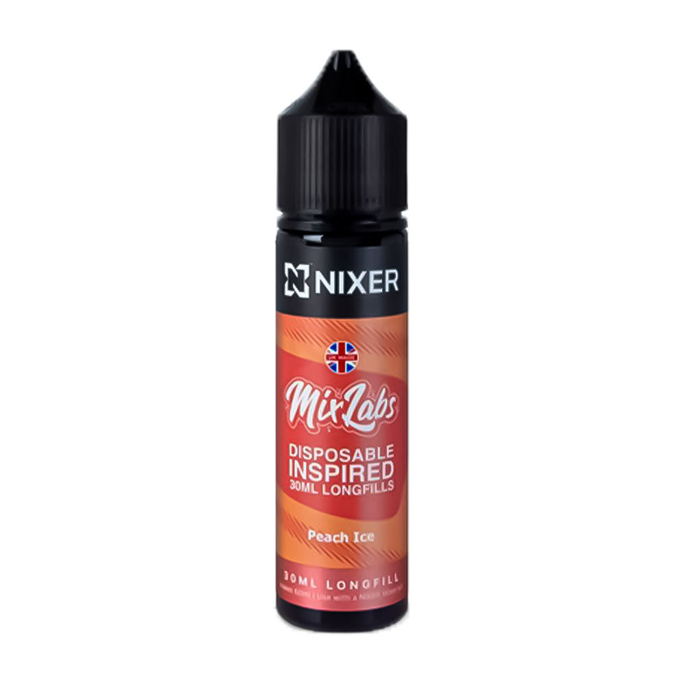 Peach Ice Nixer x Mix Labs 60ml Longfill Concentrate Eliquid
