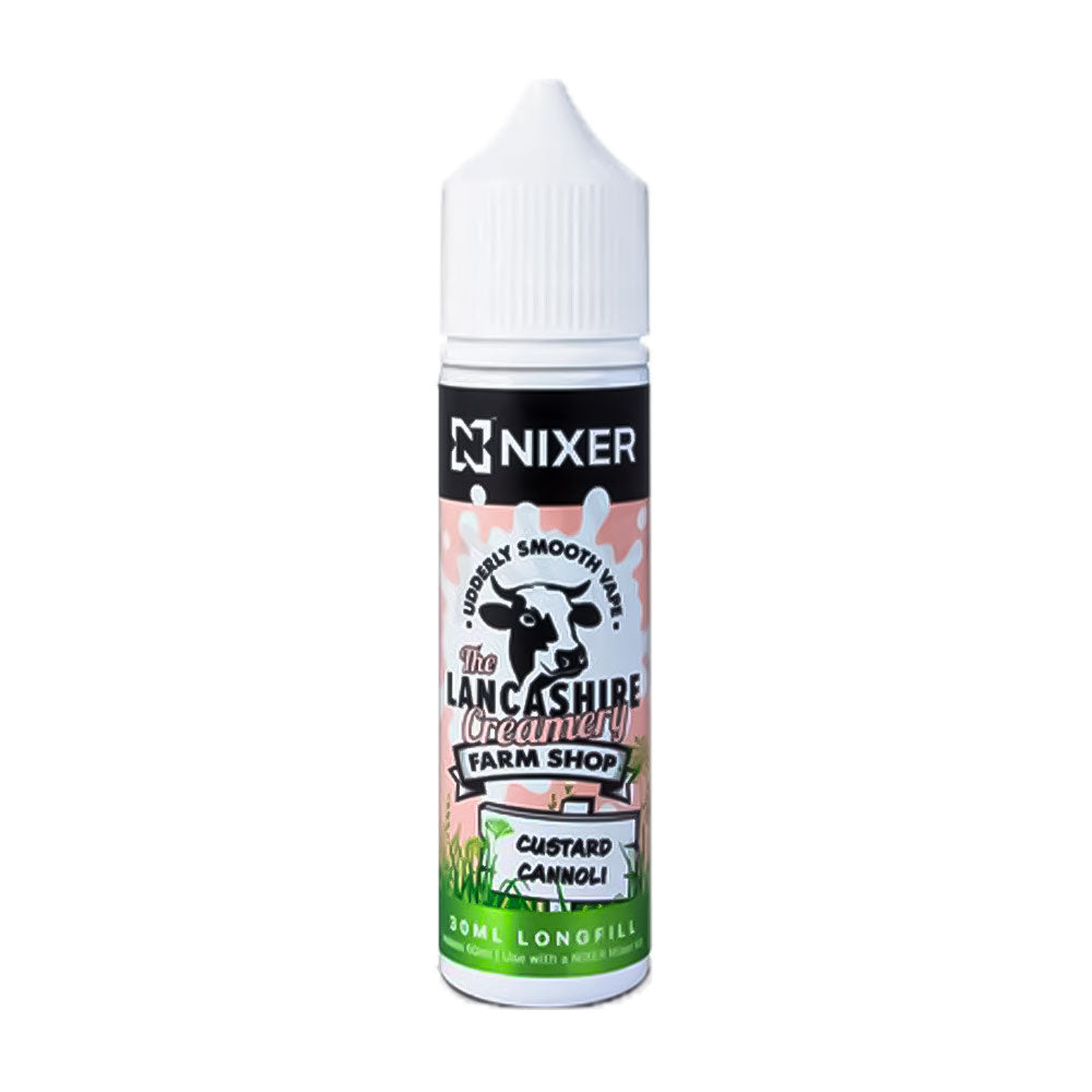Custard Cannoli Nixer x The Lancashire Creamery 60ml Longfill Concentrate Eliquid