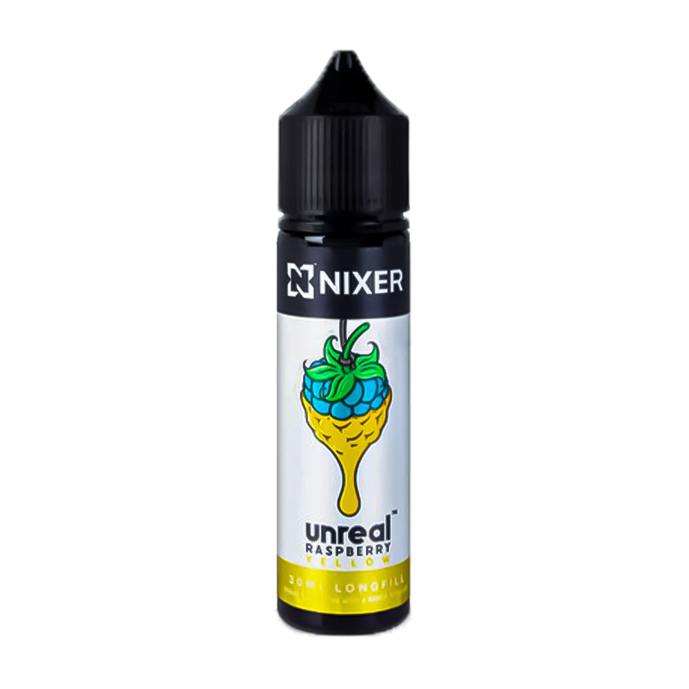 Yellow Nixer x Unreal Raspberry 60ml Longfill Concentrate Eliquid