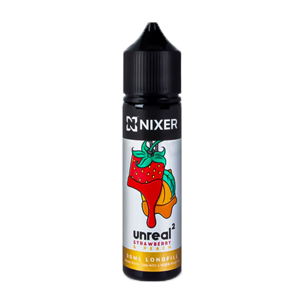 Strawberry Peach Nixer x Unreal 2 60ml Longfill Concentrate Eliquid