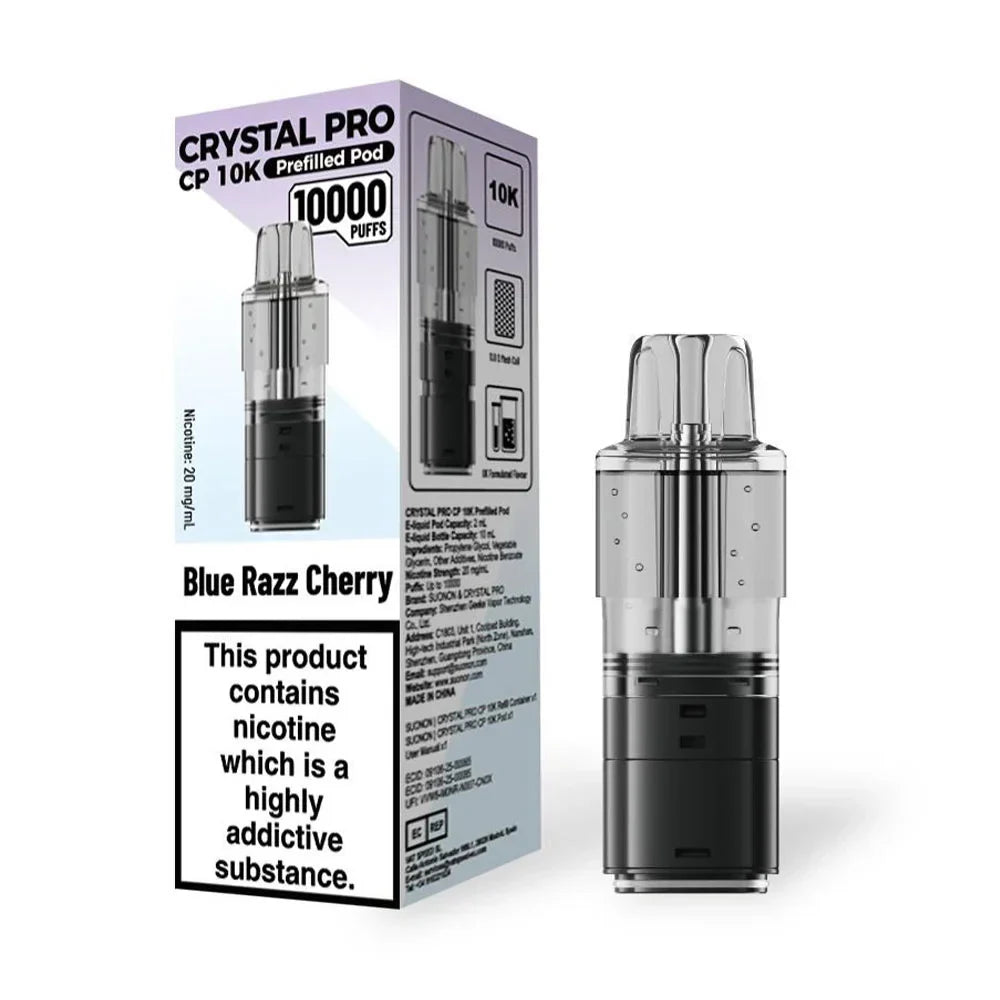 Crystal Pro CP 10K Prefilled Pods - Blue Razz Cherry