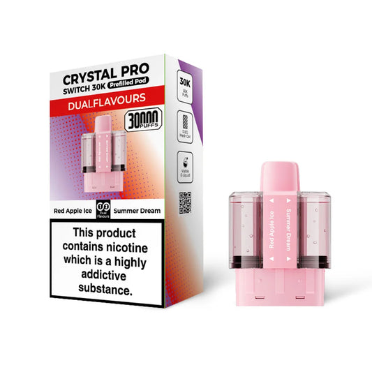 Crystal Switch 30K Prefilled Pods - Red Apple Ice / Summer Dream