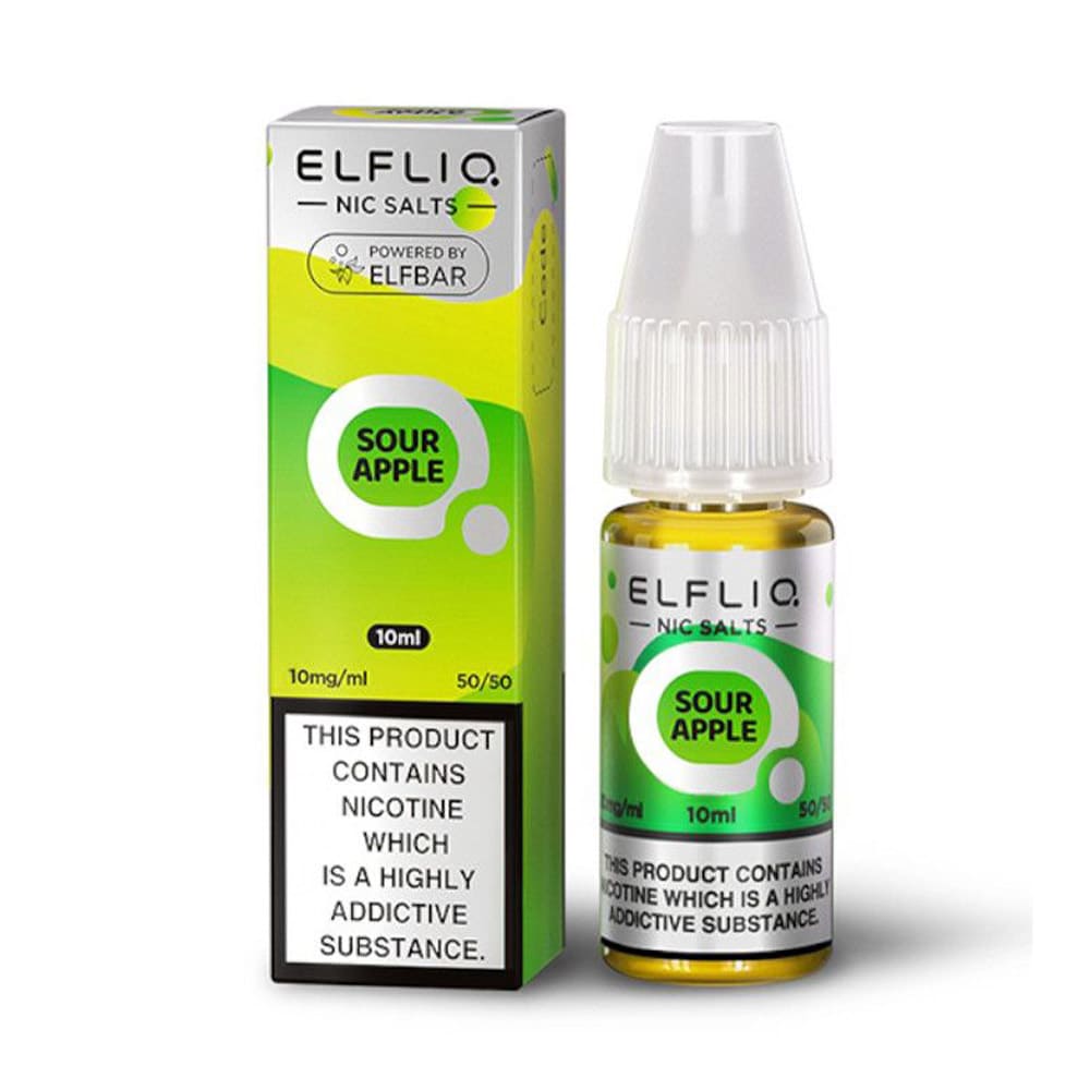 Sour Apple ELFLIQ 10ml Nic Salt E Liquid