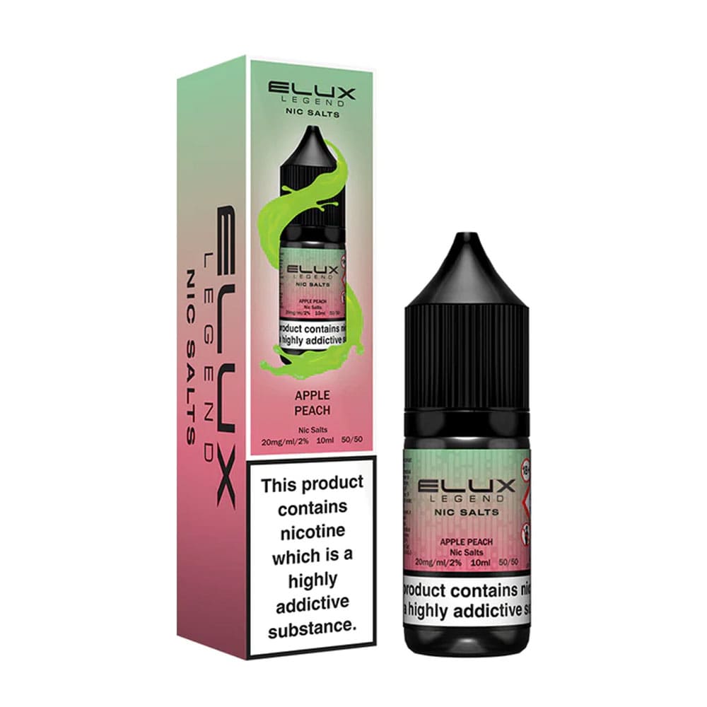 Apple Peach Elux Legend 10ml Nic Salt E Liquid