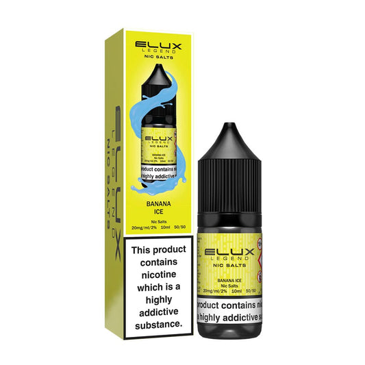Banana Ice Elux Legend 10ml Nic Salt E Liquid