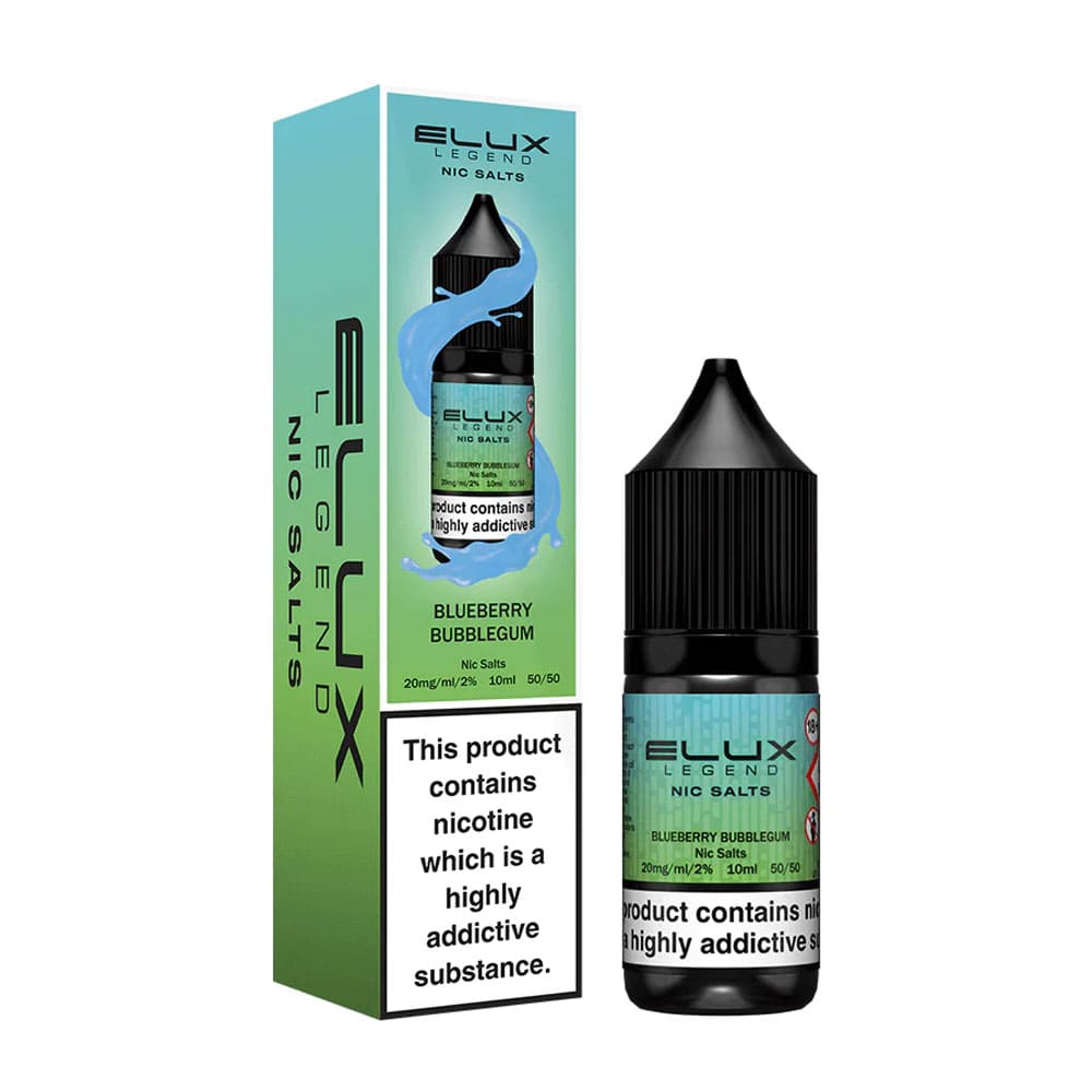 Blueberry Bubblegum Elux Legend 10ml Nic Salt E Liquid