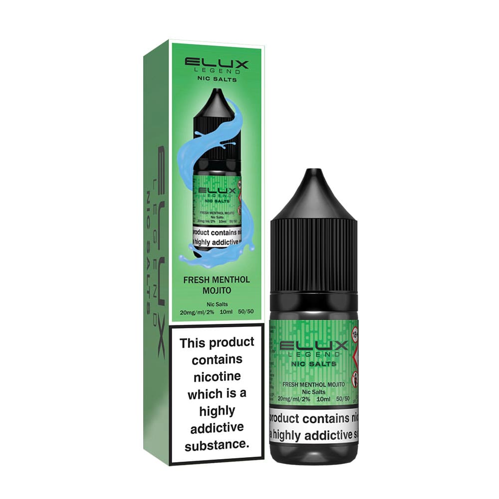 Fresh Menthol Mojito Elux Legend 10ml Nic Salt E Liquid
