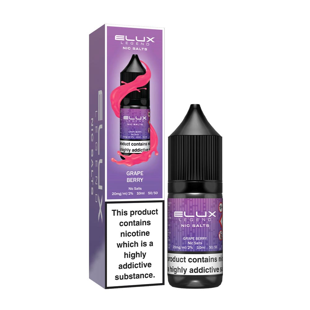 Grape Berry Elux Legend 10ml Nic Salt E Liquid