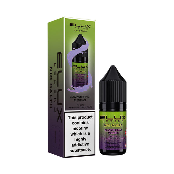 Blackcurrant Menthol Elux Legend 10ml Nic Salt E Liquid