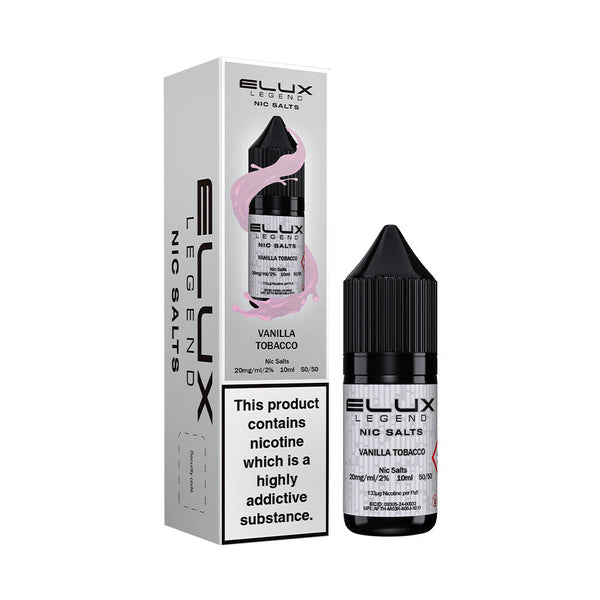 Vanilla Tobacco Elux Legend 10ml Nic Salt E Liquid