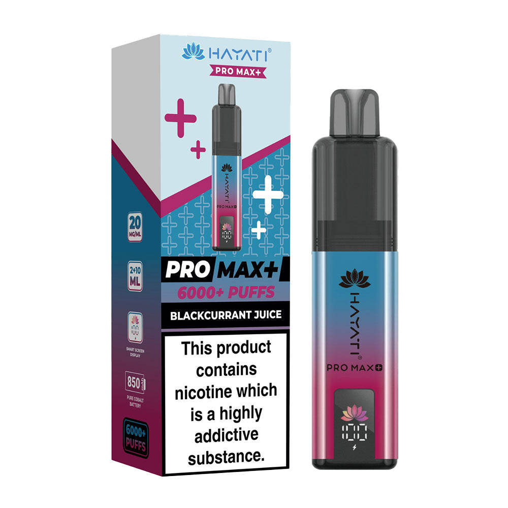 Hayati Pro Max Plus 6000 Puffs with different flavours