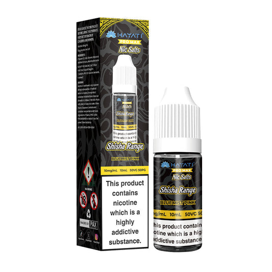 Blue Mist Pink Hayati Pro Max Shisha Range 10ml Nic Salts E Liquid