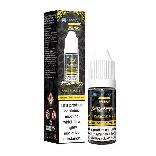 Bru Ice Lemon Mint Hayati Pro Max Shisha Range 10ml Nic Salts E Liquid