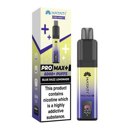 Hayati Pro Max 6000 Blue Razz Lemonade Flavour Vape