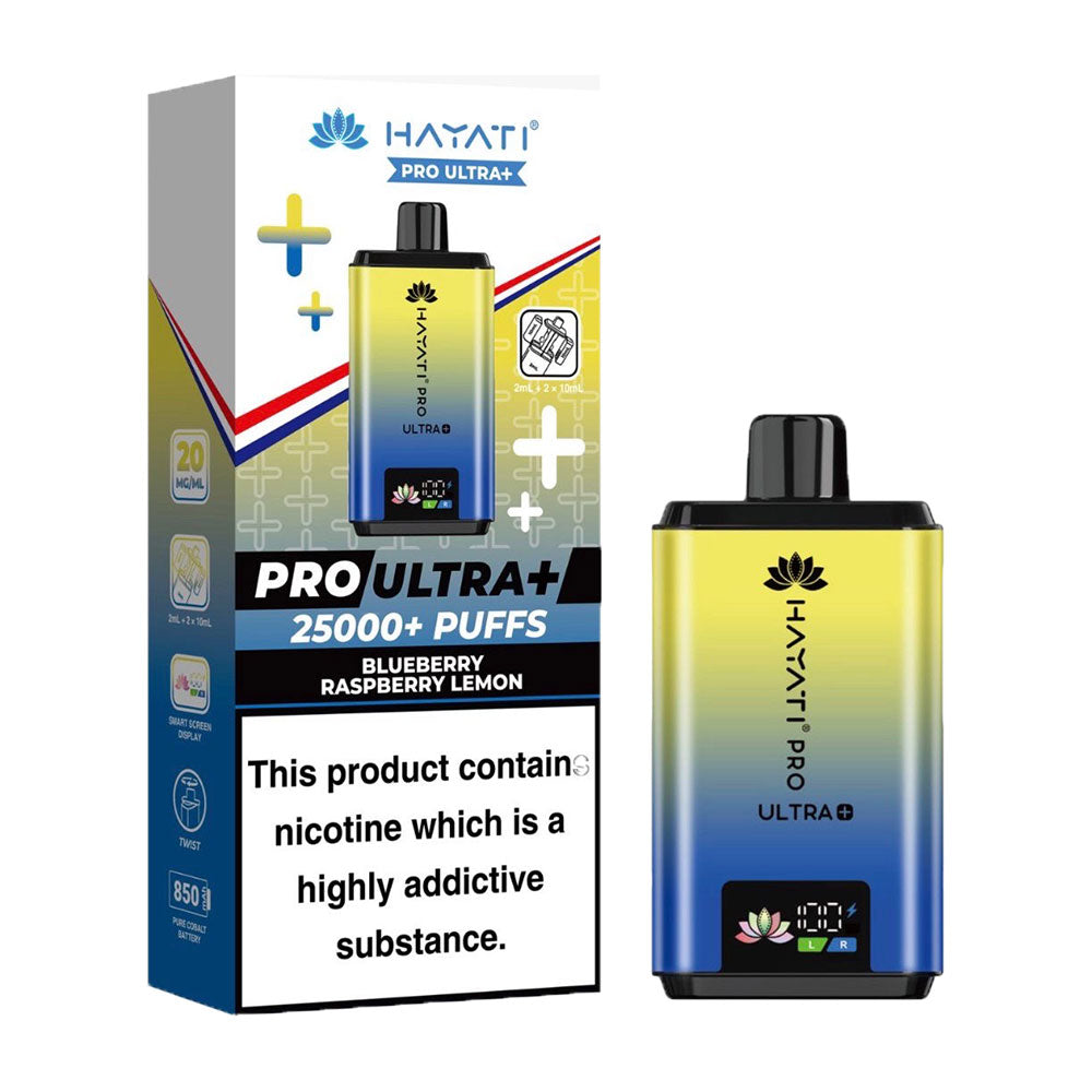 Hayati Pro Ultra+ 25K Prefilled Vape Kit - Blueberry Raspberry Lemon