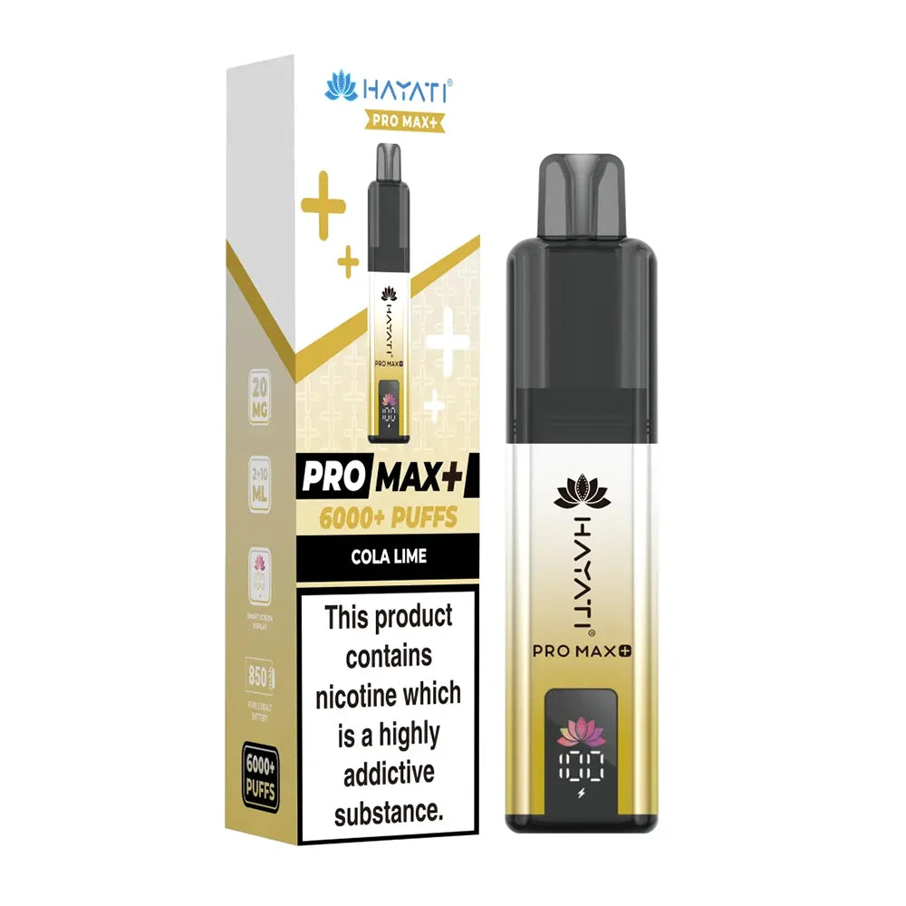 Hayati Pro Max Plus 6000 Puffs with different flavours