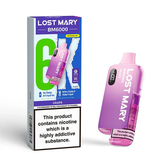 Lost Mary BM6000 Refillable Pod Kit - Grape