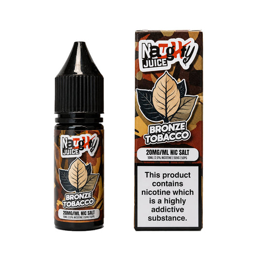 Bronze Tobacco Naughty Juice 10ml Nic Salt E Liquid
