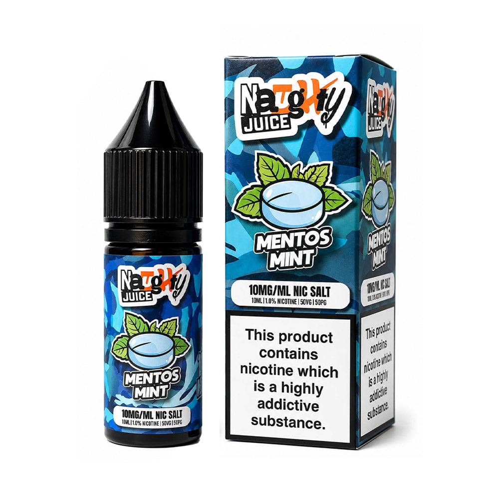 Mentos Mint Naughty Juice 10ml Nic Salt E Liquid