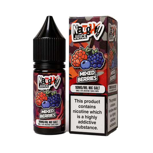 Mixed Berries Naughty Juice 10ml Nic Salt E Liquid