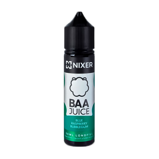 Blue Raspberry Bubblegum Nixer x Baa Juice 60ml Longfill Concentrate Eliquid
