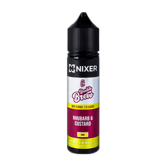Rhubarb & Custard Nixer x Double Brew 60ml Longfill Concentrate Eliquid