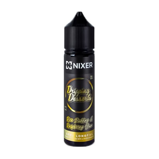 Rice Pudding & Raspberry Jam Nixer x Dripping Desserts 60ml Longfill Concentrate Eliquid