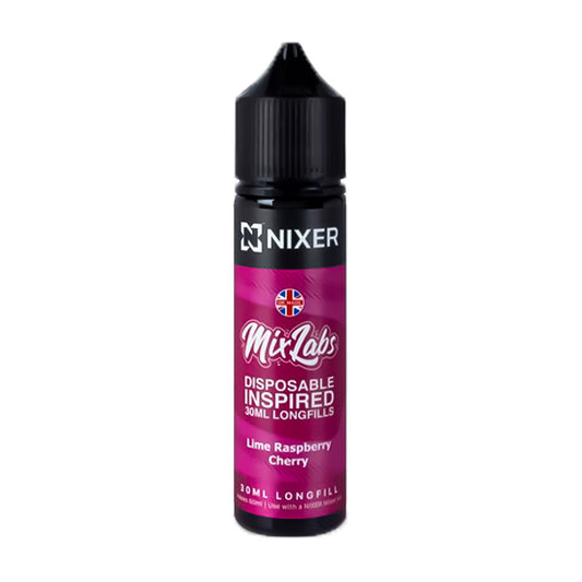 Lime Raspberry & Cherry x Mix Labs Nixer 60ml Longfill Concentrate Eliquid