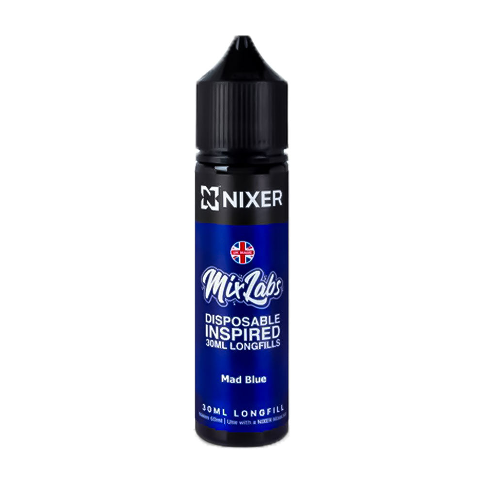 Mad Blue Nixer x Mix Labs 60ml Longfill Concentrate Eliquid