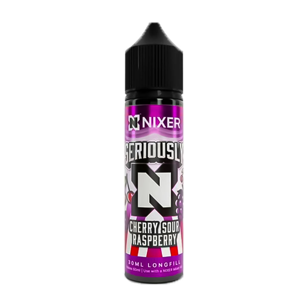 Cherry Sour Raspberry Nixer x Seriously 60ml Longfill Concentrate Eliquid