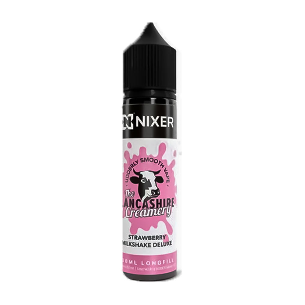 Strawberry Milkshake Deluxe Nixer x The Lancashire Creamery 60ml Longfill Concentrate Eliquid