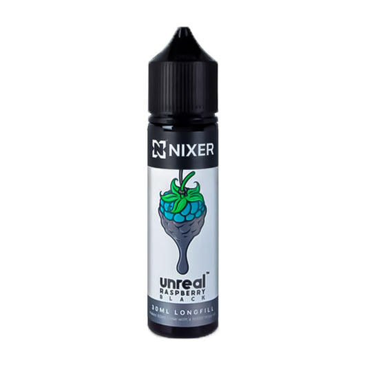 Black Nixer x Unreal Raspberry 60ml Longfill Concentrate Eliquid