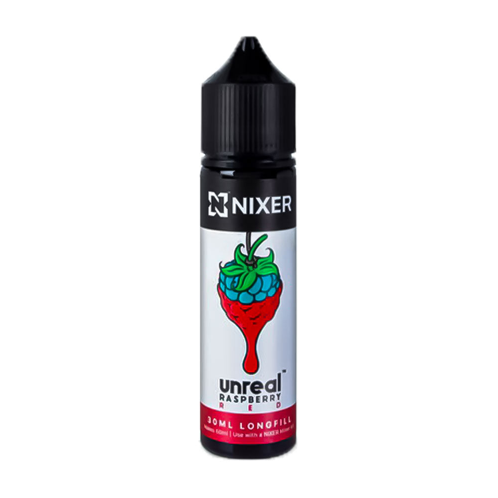Red Nixer x Unreal Raspberry 60ml Longfill Concentrate Eliquid