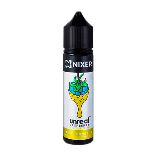 Yellow Nixer x Unreal Raspberry 60ml Longfill Concentrate Eliquid